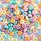 Mix Candy Color Acrylic Raised Round Large Hole Letter Alphabet Beads Flat Disc Coin for DIY Friendship Bracelet Necklace Jewelry Making Supplies Kit Bulk